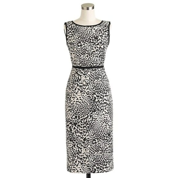 J. Crew Dresses & Skirts - J. Crew Collection Leopard Print Sheath Dress